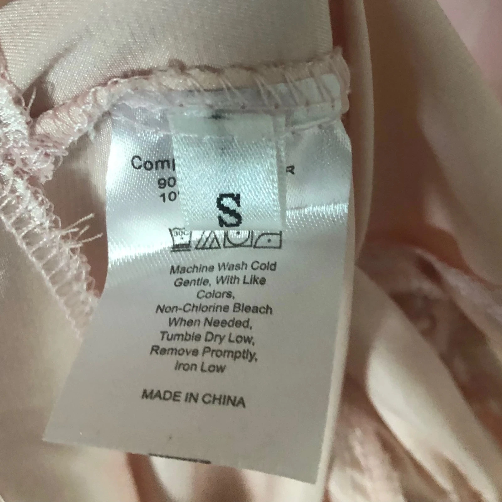 Roze satijnen lange mouwen top – photo 6